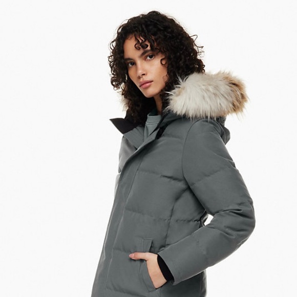 Aritzia Jackets & Coats Aritzia Powder Parka Elegant Charcoal Sz M